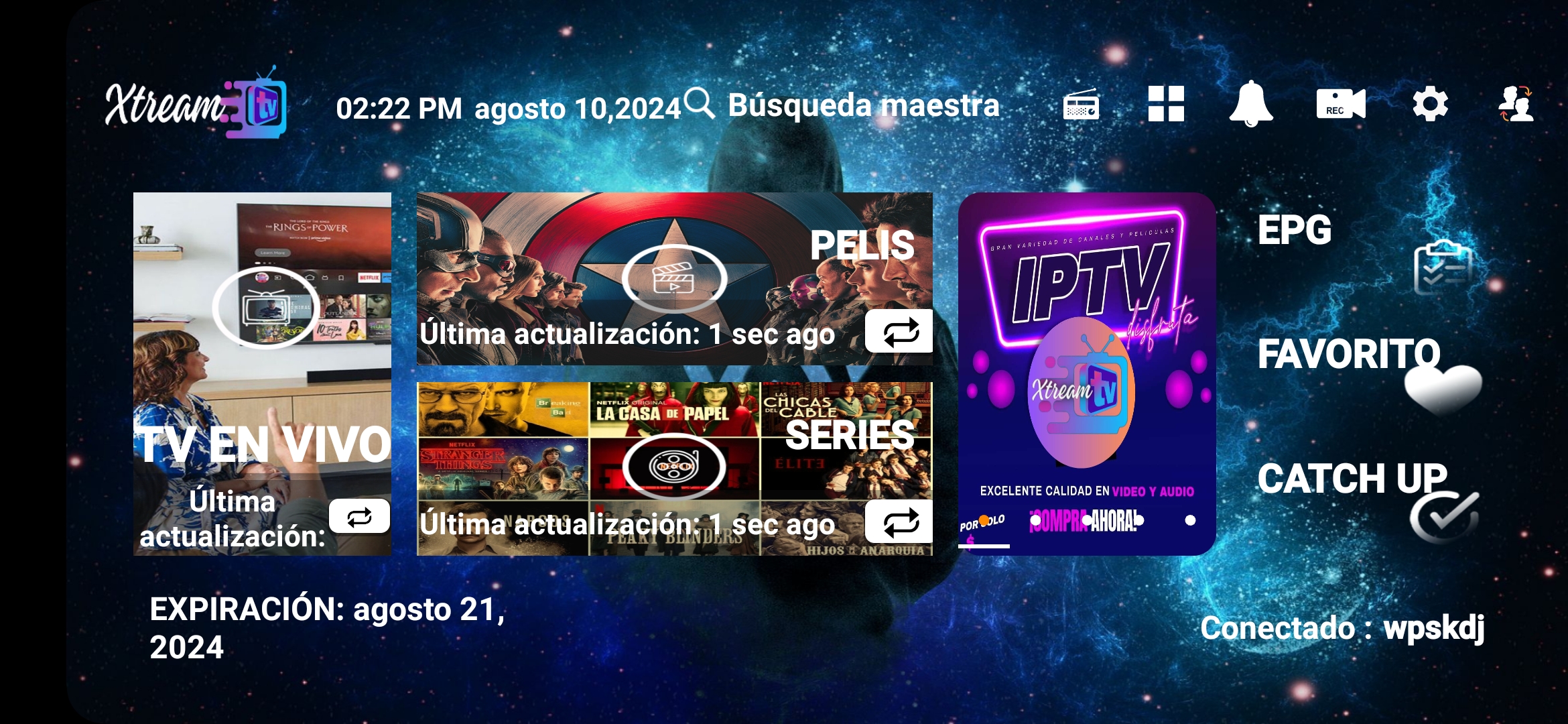 💢Iptv Smarters 2.0.1 excelente disenio  liviana